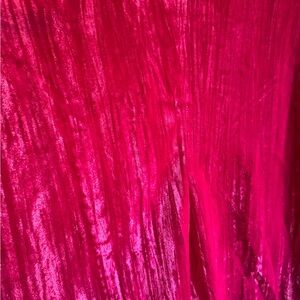 Nasty Gal Fuchsia Velvet Fabric